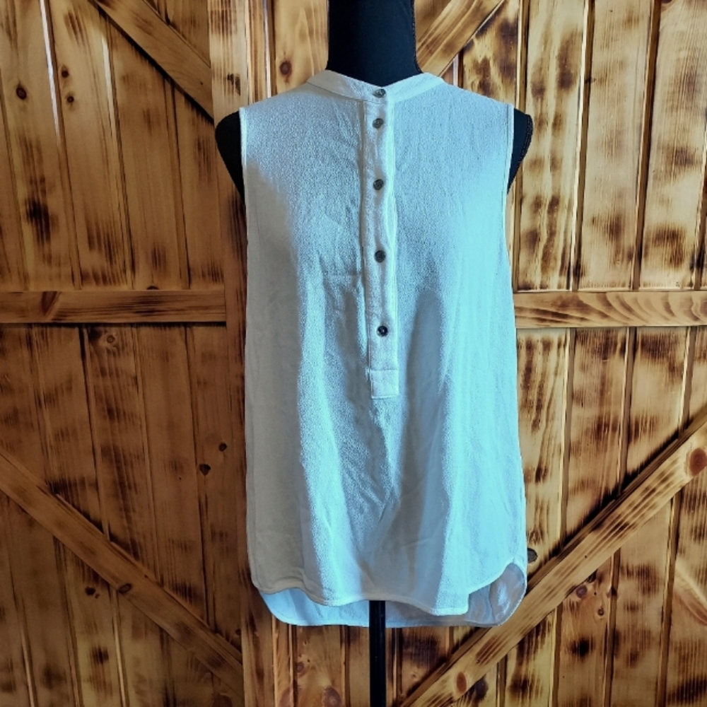 Michael Kors women's white sleeveless blouse